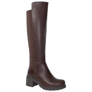 Women's Boots Knee High Chunky Heels Elastics Side Zipper Closure size 7 (used)